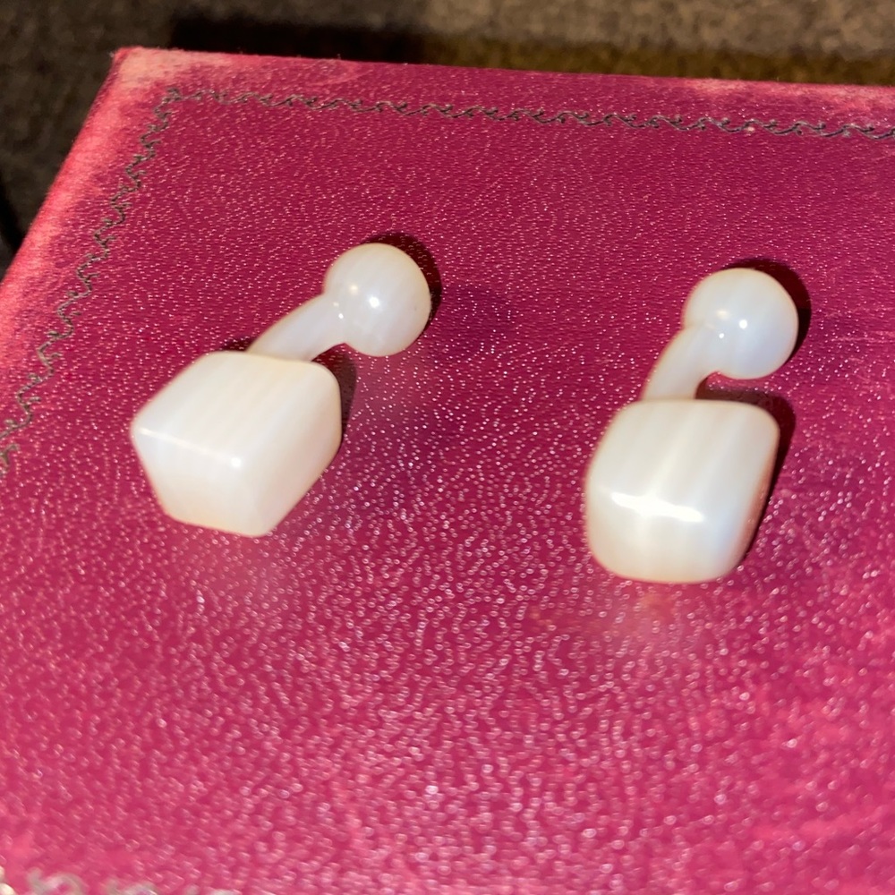 Vintage craved ivory cufflinks